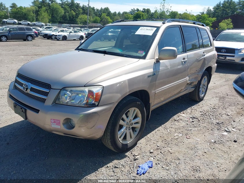 2007 Toyota Highlander VIN JTEEW21A470035413 IAAI salvage auction — LEFT SIDE, Clear (Massachusetts), sold $575 on 2026-07-10 (photo 2)