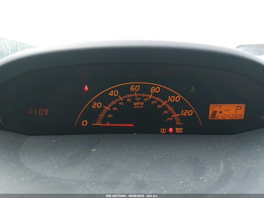 2010 Toyota Yaris VIN JTDJT4K38A5279888 IAAI salvage auction — REAR END, Salvage (Kansas), sold $600 on 2026-07-24 (photo 7)