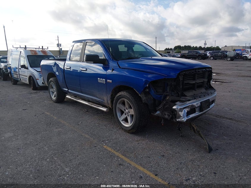 2018 Ram 1500 VIN 1C6RR6GT2JS161009 IAAI salvage auction — FRONT END, Salvage Title, sold $2,850 on 2026-07-31 (photo 1)