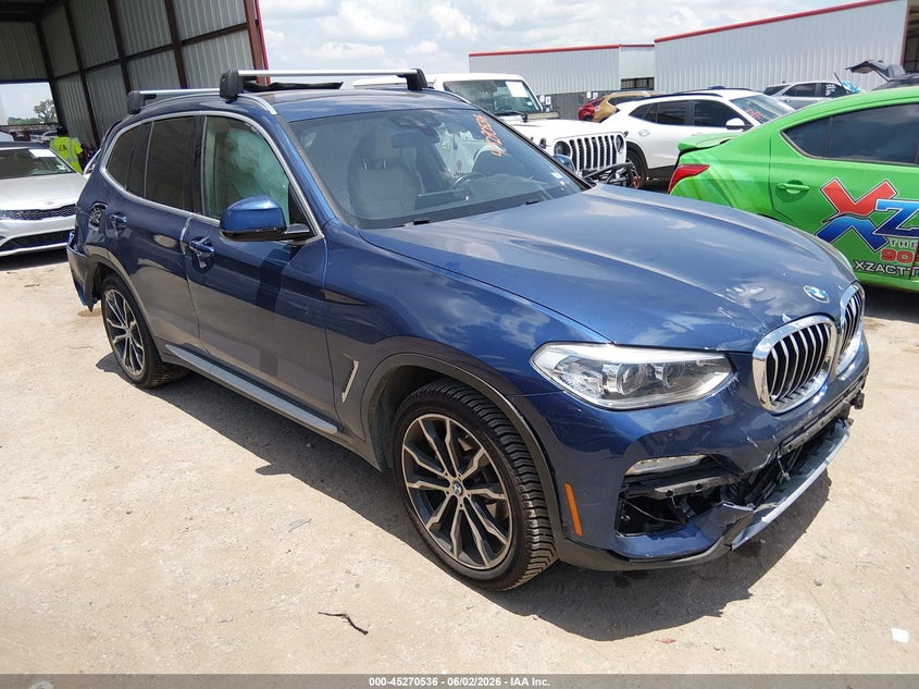 2019 BMW X3 VIN 5UXTR9C59KLP89957 IAAI salvage auction — FRONT & REAR, Salvage Title, sold $5,750 on 2026-07-14 (photo 1)