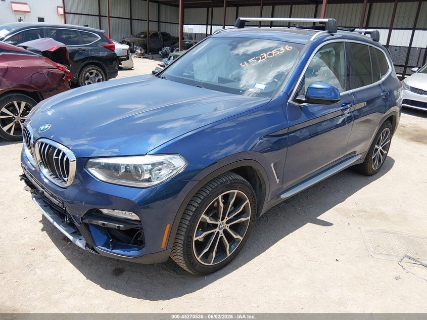 2019 BMW X3 VIN 5UXTR9C59KLP89957 IAAI salvage auction — FRONT & REAR, Salvage Title, sold $5,750 on 2026-07-14 (photo 2)