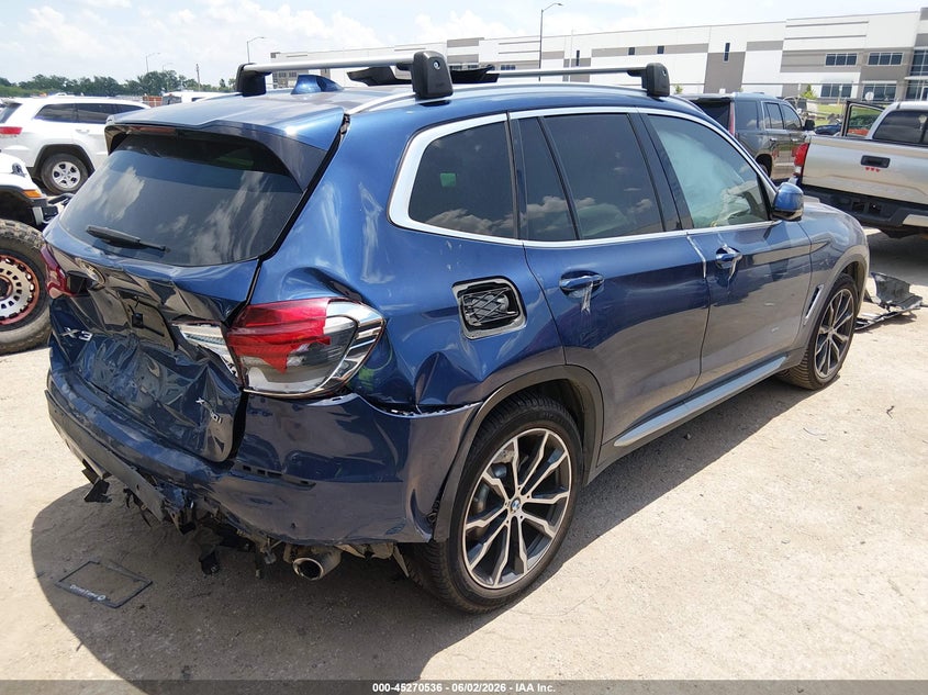 2019 BMW X3 VIN 5UXTR9C59KLP89957 IAAI salvage auction — FRONT & REAR, Salvage Title, sold $5,750 on 2026-07-14 (photo 4)