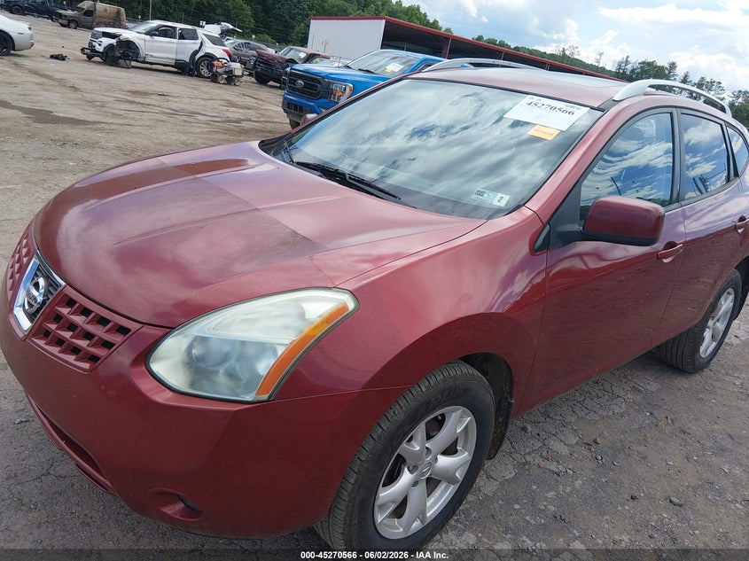 2008 Nissan Rogue VIN JN8AS58V68W100404 IAAI salvage auction — REAR END, Salvage (West Virginia), sold $175 on 2026-07-11 (photo 2)