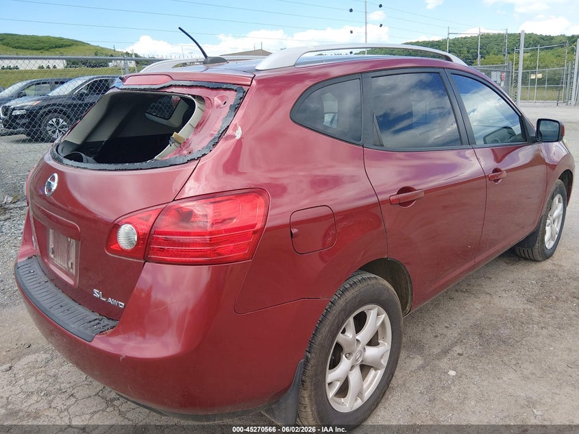 2008 Nissan Rogue VIN JN8AS58V68W100404 IAAI salvage auction — REAR END, Salvage (West Virginia), sold $175 on 2026-07-11 (photo 4)
