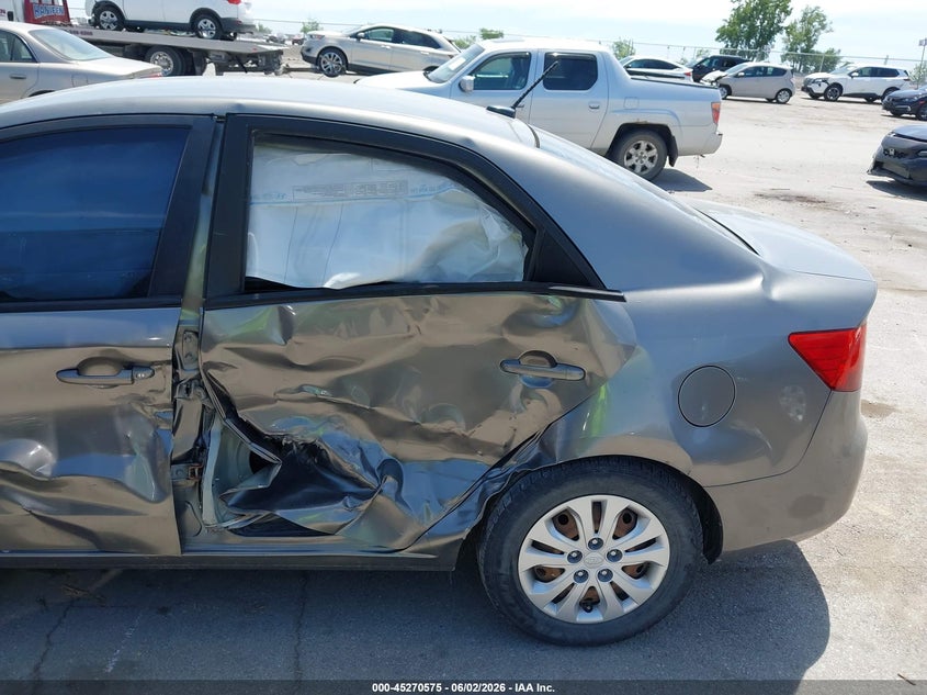2012 Kia Forte VIN KNAFU4A25C5644815 IAAI salvage auction — LEFT REAR, Salvage (Iowa), sold $25 on 2026-07-28 (photo 6)