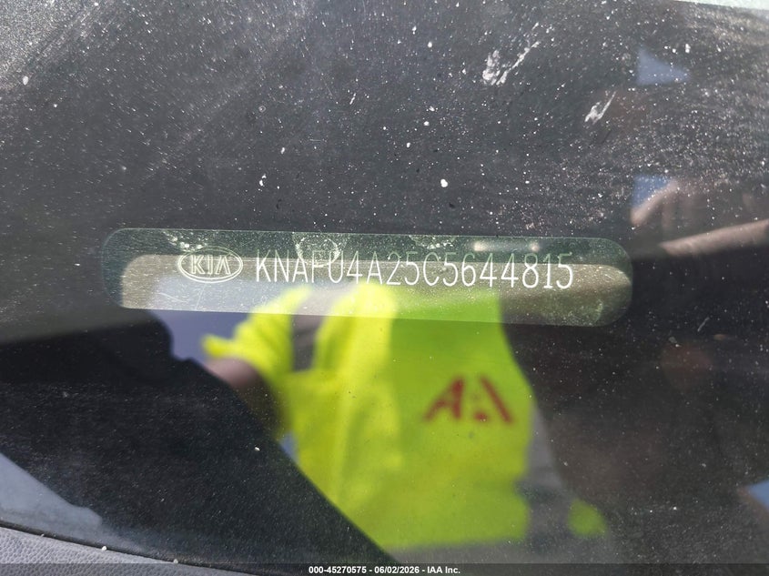 2012 Kia Forte VIN KNAFU4A25C5644815 IAAI salvage auction — LEFT REAR, Salvage (Iowa), sold $25 on 2026-07-28 (photo 9)