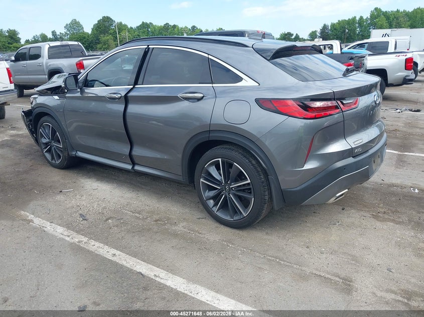 2023 Infiniti Qx55 VIN 3PCAJ5JR1PF112118 IAAI salvage auction — FRONT END, Salvage (North Carolina), sold $11,050 on 2026-08-06 (photo 3)
