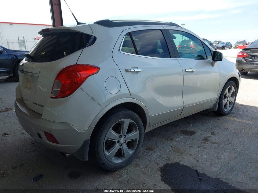 2013 Buick Encore VIN KL4CJDSB0DB108039 IAAI salvage auction — RIGHT FRONT, Salvage Title, sold $475 on 2026-07-23 (photo 4)