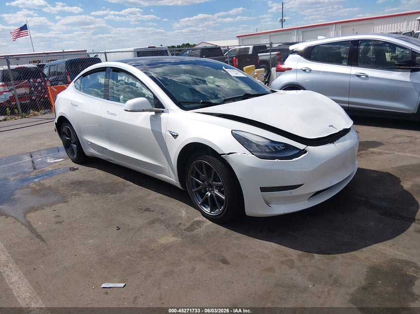 2020 Tesla Model 3 VIN 5YJ3E1EA2LF797878 IAAI salvage auction — FRONT END, Salvage Title, sold $3,100 on 2026-08-21 (photo 1)