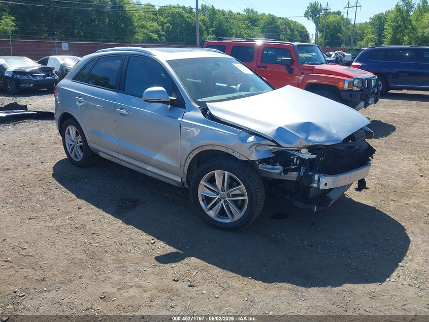 2018 Audi Q3 VIN WA1ECCFS0JR022076 IAAI salvage auction — FRONT END, Salvage Title, sold $2,350 on 2026-07-15 (photo 1)