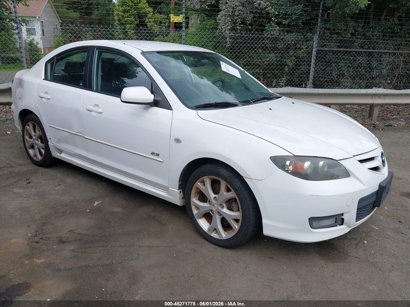 2008 Mazda 3 VIN JM1BK323281780052 IAAI salvage auction — NORMAL WEAR, Clear (North Carolina), sold $325 on 2026-07-09 (photo 1)