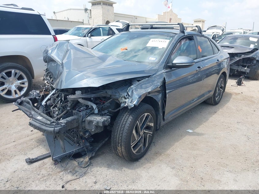 2023 Volkswagen Jetta VIN 3VWGM7BU1PM055878 IAAI salvage auction — FRONT & REAR, Salvage Title, sold $775 on 2026-07-27 (photo 2)