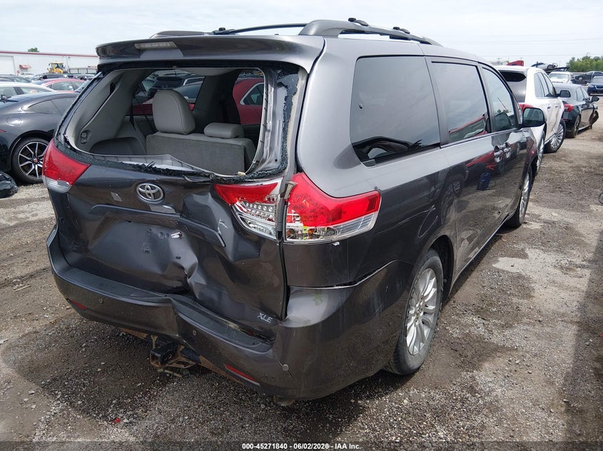 2012 Toyota Sienna VIN 5TDYK3DC6CS178953 IAAI salvage auction — FRONT END, Clear (Oklahoma), sold $1,500 on 2026-07-21 (photo 4)