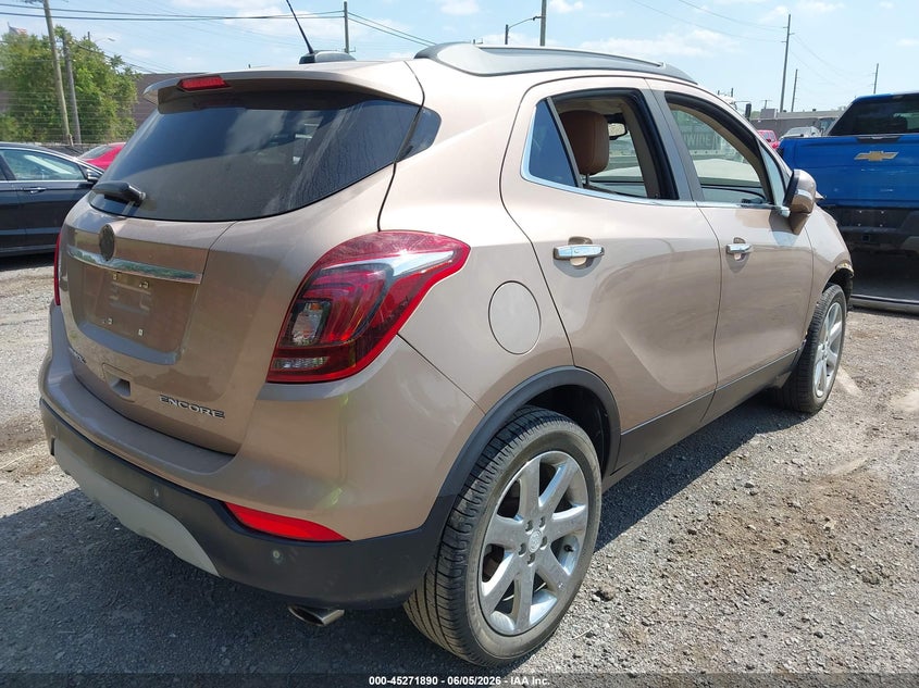 2018 Buick Encore VIN KL4CJDSB4JB570468 IAAI salvage auction — FRONT END, Clear (Michigan), sold $475 on 2026-07-16 (photo 4)