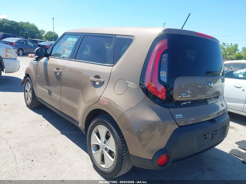 2015 Kia Soul VIN KNDJN2A22F7143386 IAAI salvage auction — FRONT END, Salvage Title, sold $900 on 2026-07-07 (photo 3)