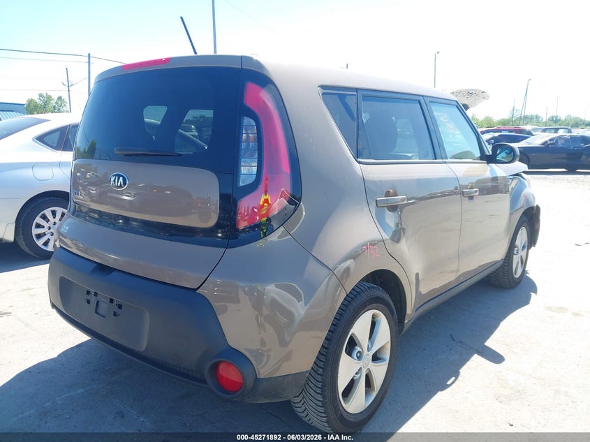 2015 Kia Soul VIN KNDJN2A22F7143386 IAAI salvage auction — FRONT END, Salvage Title, sold $900 on 2026-07-07 (photo 4)