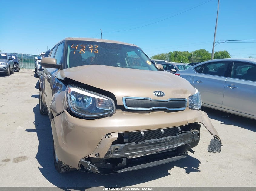 2015 Kia Soul VIN KNDJN2A22F7143386 IAAI salvage auction — FRONT END, Salvage Title, sold $900 on 2026-07-07 (photo 6)