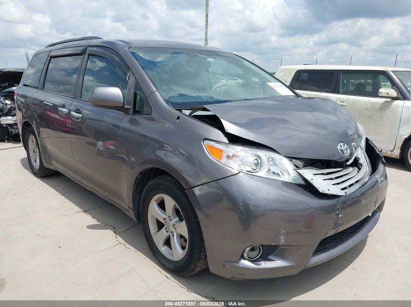 2012 Toyota Sienna VIN 5TDKK3DC3CS210540 IAAI salvage auction — FRONT END, Salvage Title, sold $2,100 on 2026-07-14 (photo 1)