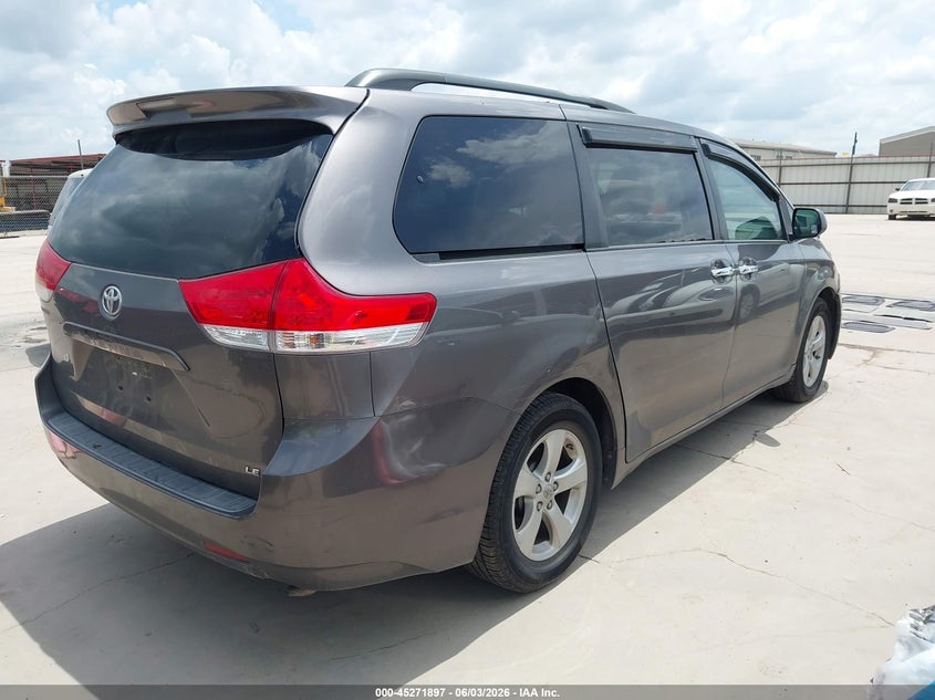 2012 Toyota Sienna VIN 5TDKK3DC3CS210540 IAAI salvage auction — FRONT END, Salvage Title, sold $2,100 on 2026-07-14 (photo 4)