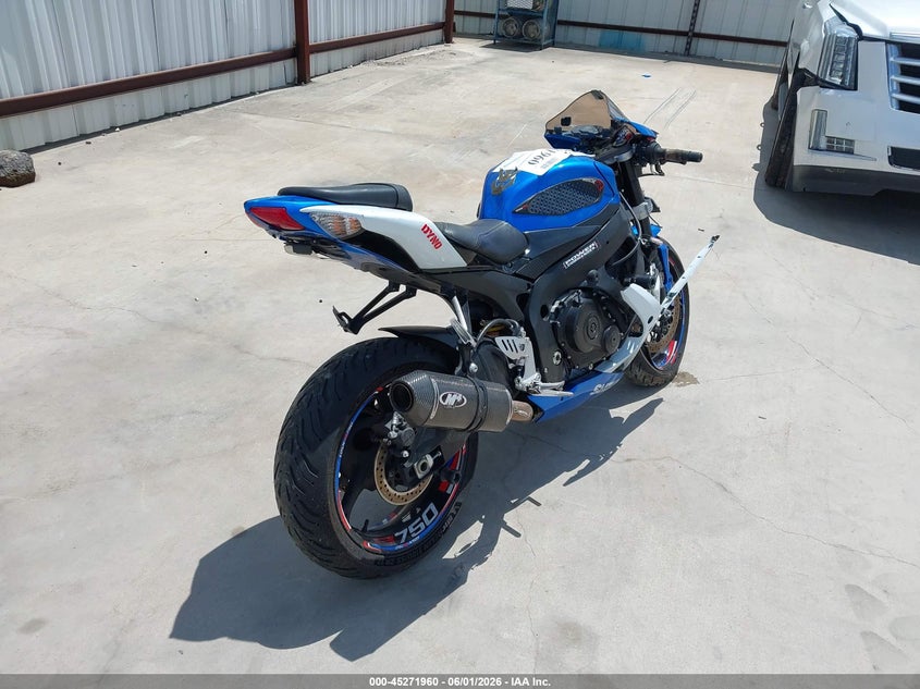 2009 Suzuki Gsx-r750 VIN JS1GR7LAX92102399 IAAI salvage auction — FRONT END, Salvage (Texas), sold $1,750 on 2026-07-07 (photo 4)