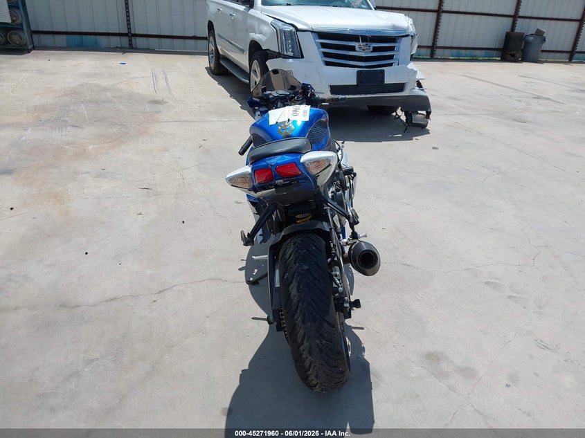 2009 Suzuki Gsx-r750 VIN JS1GR7LAX92102399 IAAI salvage auction — FRONT END, Salvage (Texas), sold $1,750 on 2026-07-07 (photo 6)