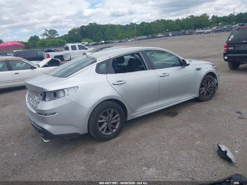 2020 Kia Optima VIN 5XXGT4L31LG416533 IAAI salvage auction — THEFT, Salvage - Greater Than 75% (Maryland), sold $825 on 2026-07-30 (photo 4)