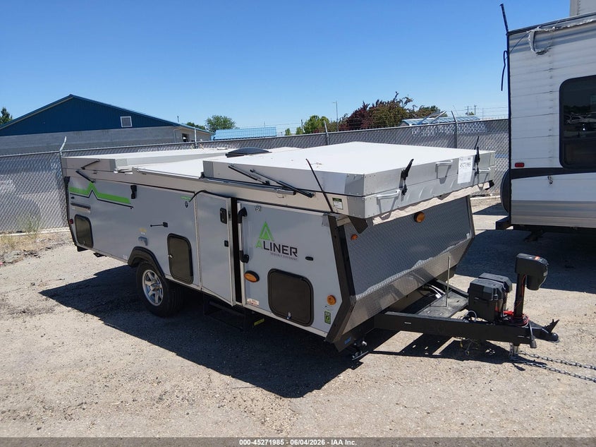 2021 Aliner Expedition VIN 7G5AS1819MA005042 IAAI salvage auction — ROOF, Salvage (Idaho), sold $1,050 on 2026-07-29 (photo 1)