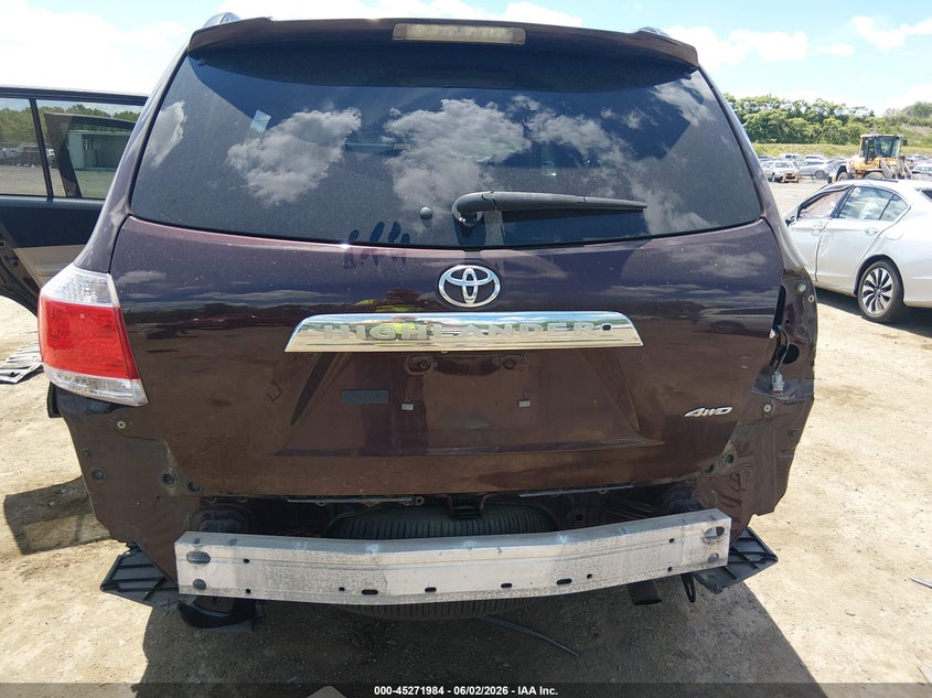 2013 Toyota Highlander VIN 5TDBK3EH4DS211174 IAAI salvage auction — FRONT END, Salvage Title, sold $4,150 on 2026-07-09 (photo 6)