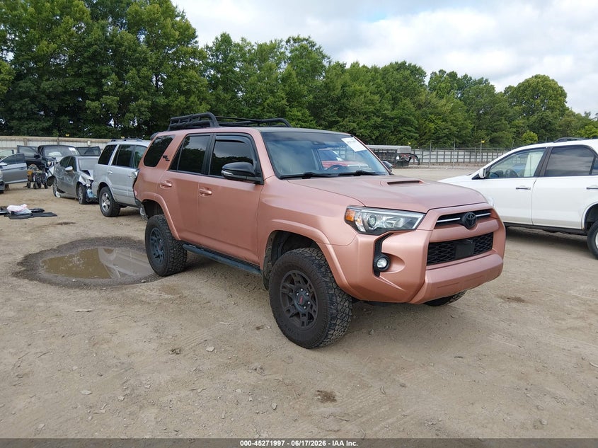 2022 Toyota 4runner VIN JTERU5JR3N5993604 IAAI salvage auction — REAR END, Salvage Title, sold $20,800 on 2026-07-22 (photo 1)