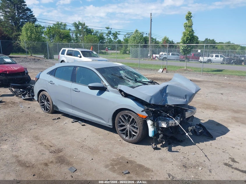 2021 Honda Civic VIN SHHFK7H47MU206670 IAAI salvage auction — FRONT END, Salvage Title, sold $2,250 on 2026-07-07 (photo 1)