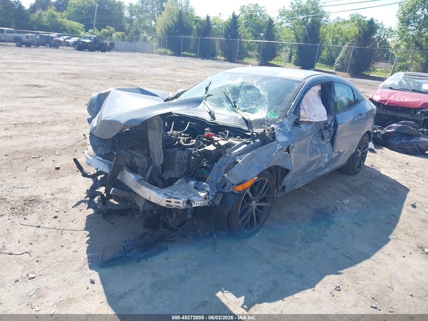 2021 Honda Civic VIN SHHFK7H47MU206670 IAAI salvage auction — FRONT END, Salvage Title, sold $2,250 on 2026-07-07 (photo 2)