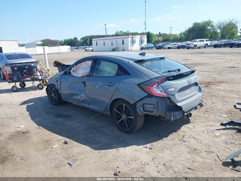 2021 Honda Civic VIN SHHFK7H47MU206670 IAAI salvage auction — FRONT END, Salvage Title, sold $2,250 on 2026-07-07 (photo 3)