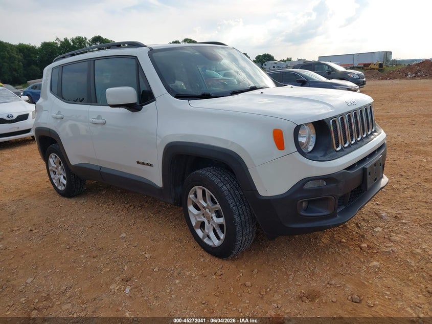 2017 Jeep Renegade VIN ZACCJBBB9HPG48494 IAAI salvage auction — HAIL, Salvage Title, sold $1,875 on 2026-07-13 (photo 1)