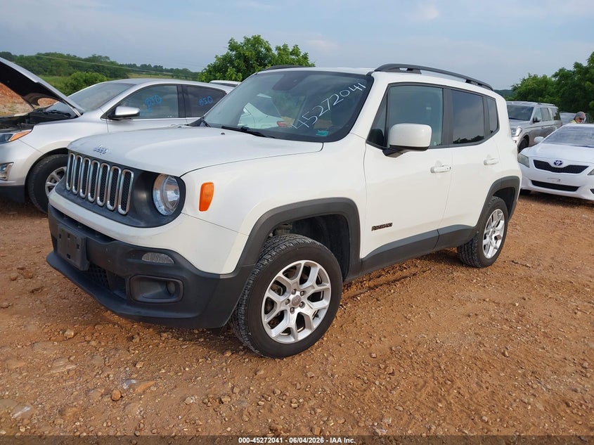 2017 Jeep Renegade VIN ZACCJBBB9HPG48494 IAAI salvage auction — HAIL, Salvage Title, sold $1,875 on 2026-07-13 (photo 2)