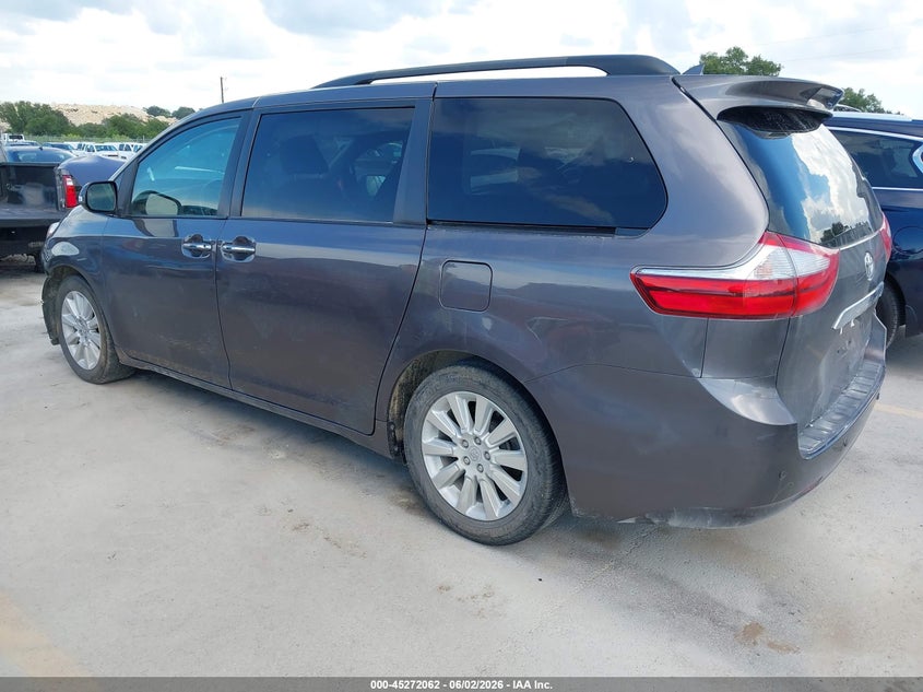 2015 Toyota Sienna VIN 5TDYK3DC9FS586755 IAAI salvage auction — FRONT END, Salvage Title, sold $6,700 on 2026-07-16 (photo 3)