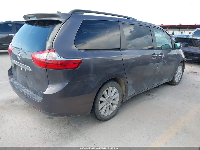2015 Toyota Sienna VIN 5TDYK3DC9FS586755 IAAI salvage auction — FRONT END, Salvage Title, sold $6,700 on 2026-07-16 (photo 4)