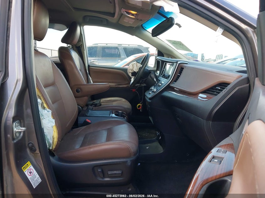 2015 Toyota Sienna VIN 5TDYK3DC9FS586755 IAAI salvage auction — FRONT END, Salvage Title, sold $6,700 on 2026-07-16 (photo 5)