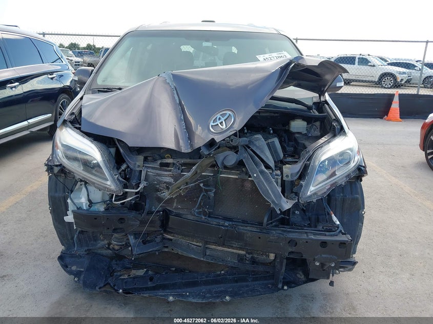 2015 Toyota Sienna VIN 5TDYK3DC9FS586755 IAAI salvage auction — FRONT END, Salvage Title, sold $6,700 on 2026-07-16 (photo 6)