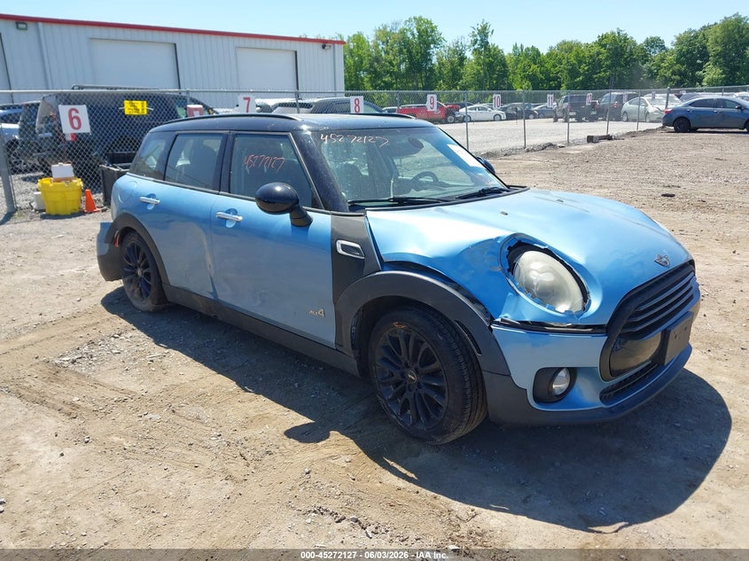2017 Mini Clubman VIN WMWLU1C54H2F26890 IAAI salvage auction — FRONT & REAR, Salvage Title, sold $850 on 2026-07-14 (photo 1)
