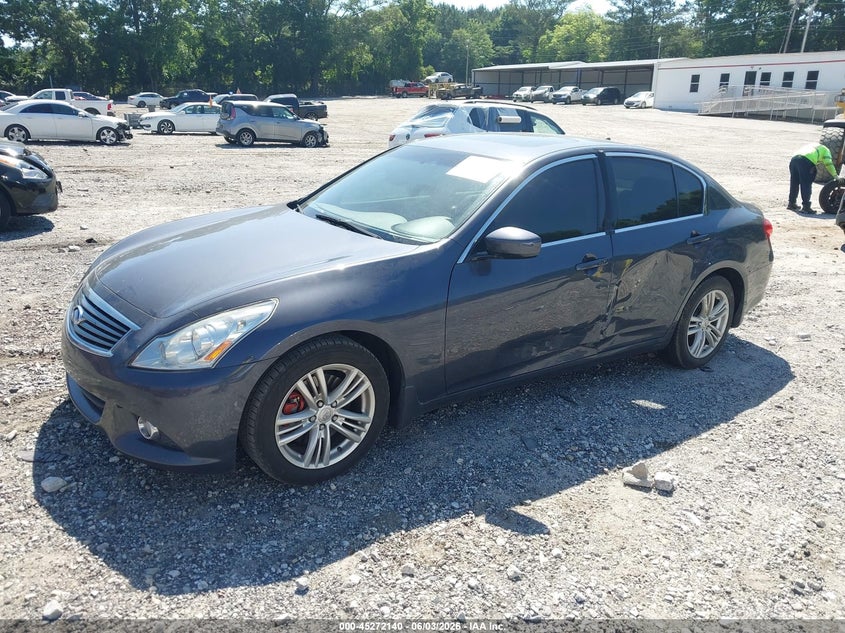 2012 Infiniti G VIN JN1DV6AP2CM810473 IAAI salvage auction — LEFT SIDE, Salvage Title, sold $450 on 2026-07-17 (photo 2)
