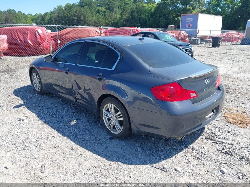 2012 Infiniti G VIN JN1DV6AP2CM810473 IAAI salvage auction — LEFT SIDE, Salvage Title, sold $450 on 2026-07-17 (photo 3)