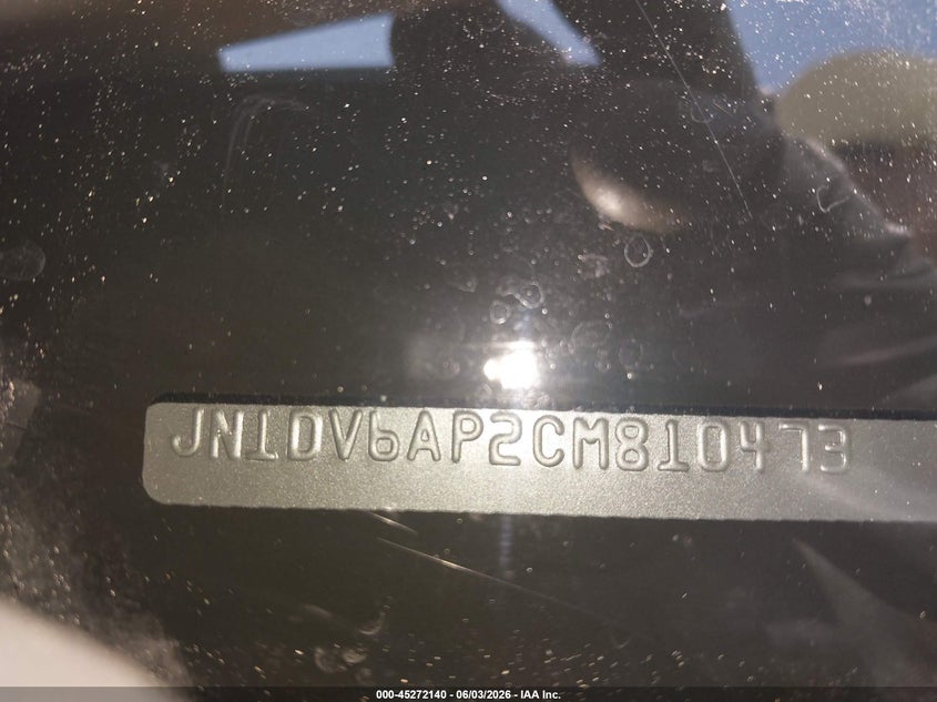 2012 Infiniti G VIN JN1DV6AP2CM810473 IAAI salvage auction — LEFT SIDE, Salvage Title, sold $450 on 2026-07-17 (photo 9)