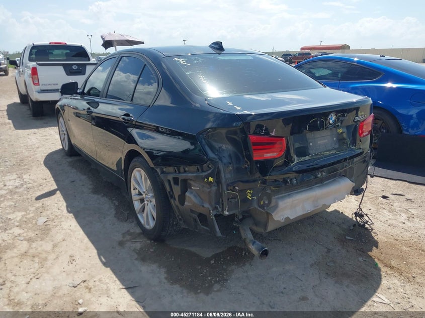 2016 BMW 3er VIN WBA8E1G5XGNT38382 IAAI salvage auction — REAR END, Salvage Title, sold $1,600 on 2026-07-27 (photo 3)