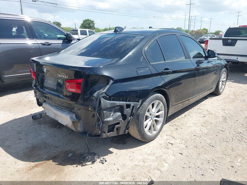 2016 BMW 3er VIN WBA8E1G5XGNT38382 IAAI salvage auction — REAR END, Salvage Title, sold $1,600 on 2026-07-27 (photo 4)