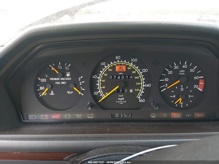 1993 Mercedes-benz 300 VIN WDBED30E3PB869566 IAAI salvage auction — NORMAL WEAR, Clear (Michigan), sold $725 on 2026-07-20 (photo 7)
