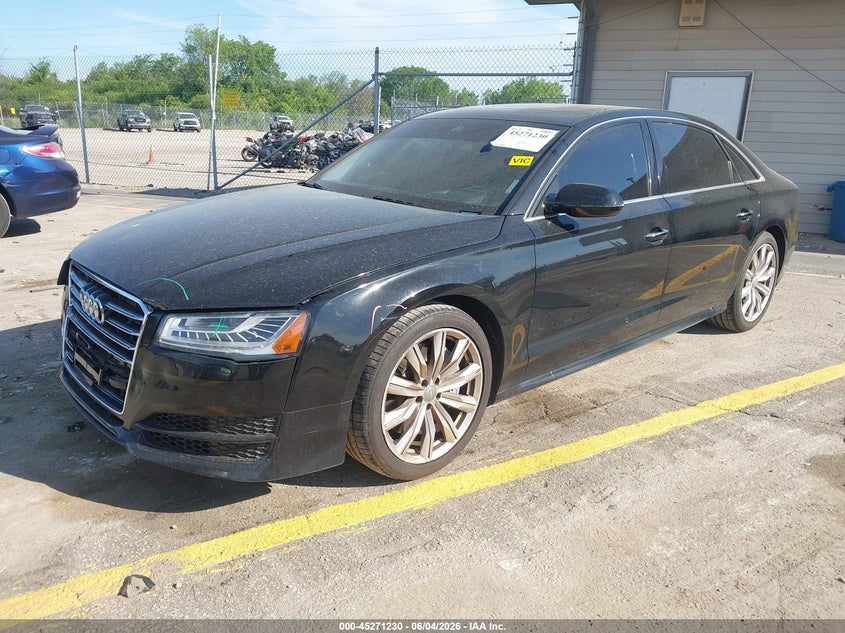 2017 Audi A8 VIN WAU44AFD7HN012762 IAAI salvage auction — FRONT END, Salvage Title, sold $7,850 on 2026-07-30 (photo 2)