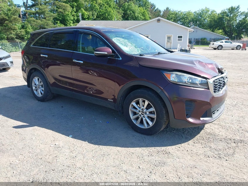 2019 Kia Sorento VIN 5XYPGDA38KG478786 IAAI salvage auction — FRONT END, Salvage Title, sold $2,450 on 2026-07-20 (photo 1)