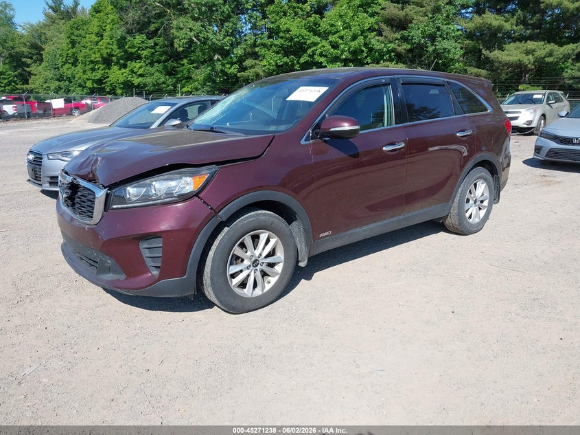 2019 Kia Sorento VIN 5XYPGDA38KG478786 IAAI salvage auction — FRONT END, Salvage Title, sold $2,450 on 2026-07-20 (photo 2)