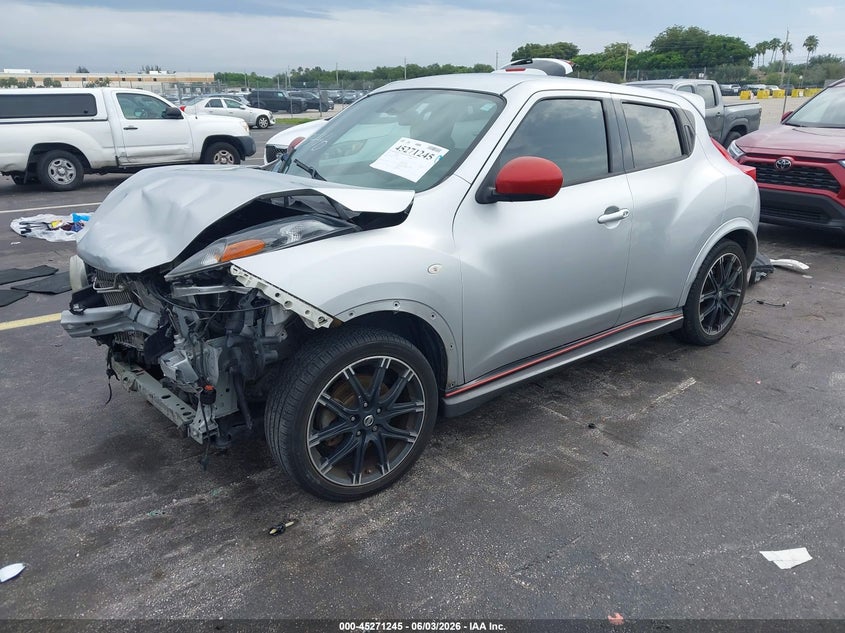 2013 Nissan Juke VIN JN8AF5MV1DT229446 IAAI salvage auction — FRONT END, Salvage Title, sold $700 on 2026-07-09 (photo 2)