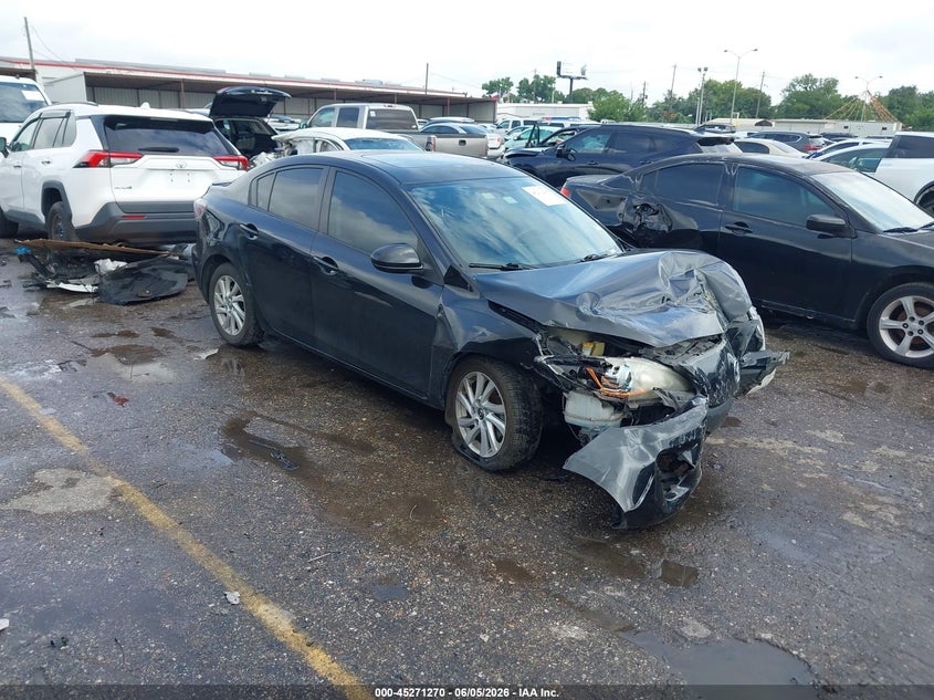 2013 Mazda 3 VIN JM1BL1W73D1751927 IAAI salvage auction — FRONT END, Salvage (Texas), sold $125 on 2026-07-22 (photo 1)
